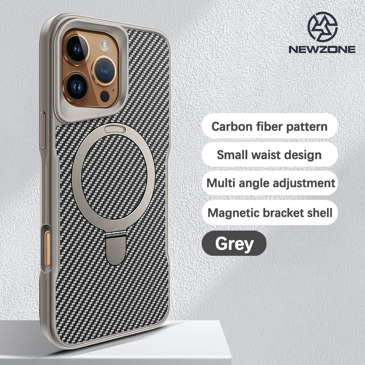 Luxe Koolstofvezel Magnetische Beugel Telefoon Case Voor iPhone 16 15 14 13 12 Pro Max Shockproof Back Cover voor iphone 16 15 Pro ver