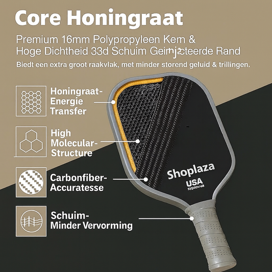 T700 Pickleball Peddel - Premium Koolstofvezel Ontwerp